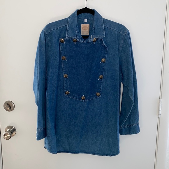 True West Outfitters USA Other - Awesome Vintage Quarter Button Up Denim Western Shirt